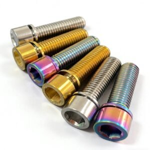 Gr5 Titanium DIN912 Hex Socket Head Cap Screws with Integrated Washer | Bike Fasteners Kit